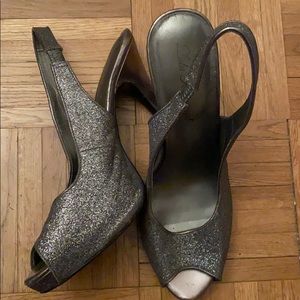 Grey Sparkled Heels